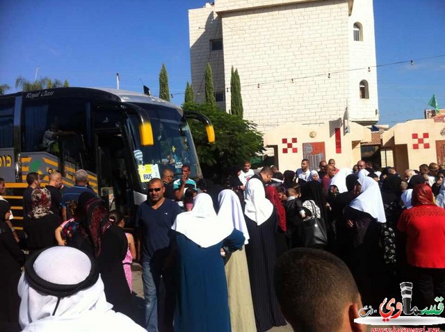 وصول حافلات لحجاج  كفرقاسم إلى مكة المكرمة بصحة وعافية